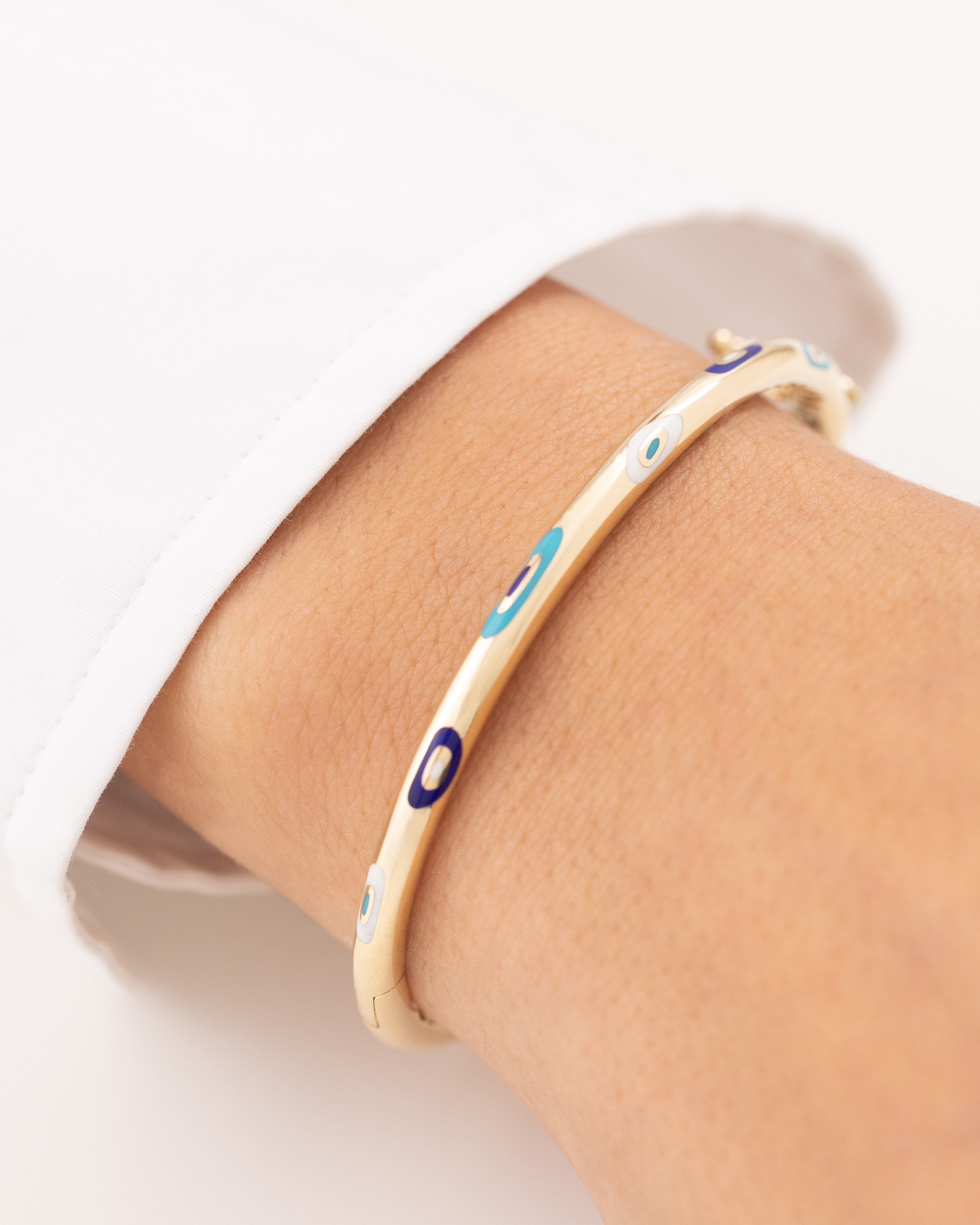 Cetaş Fortuna Nazar 14 Ayar Altın Kelepçe