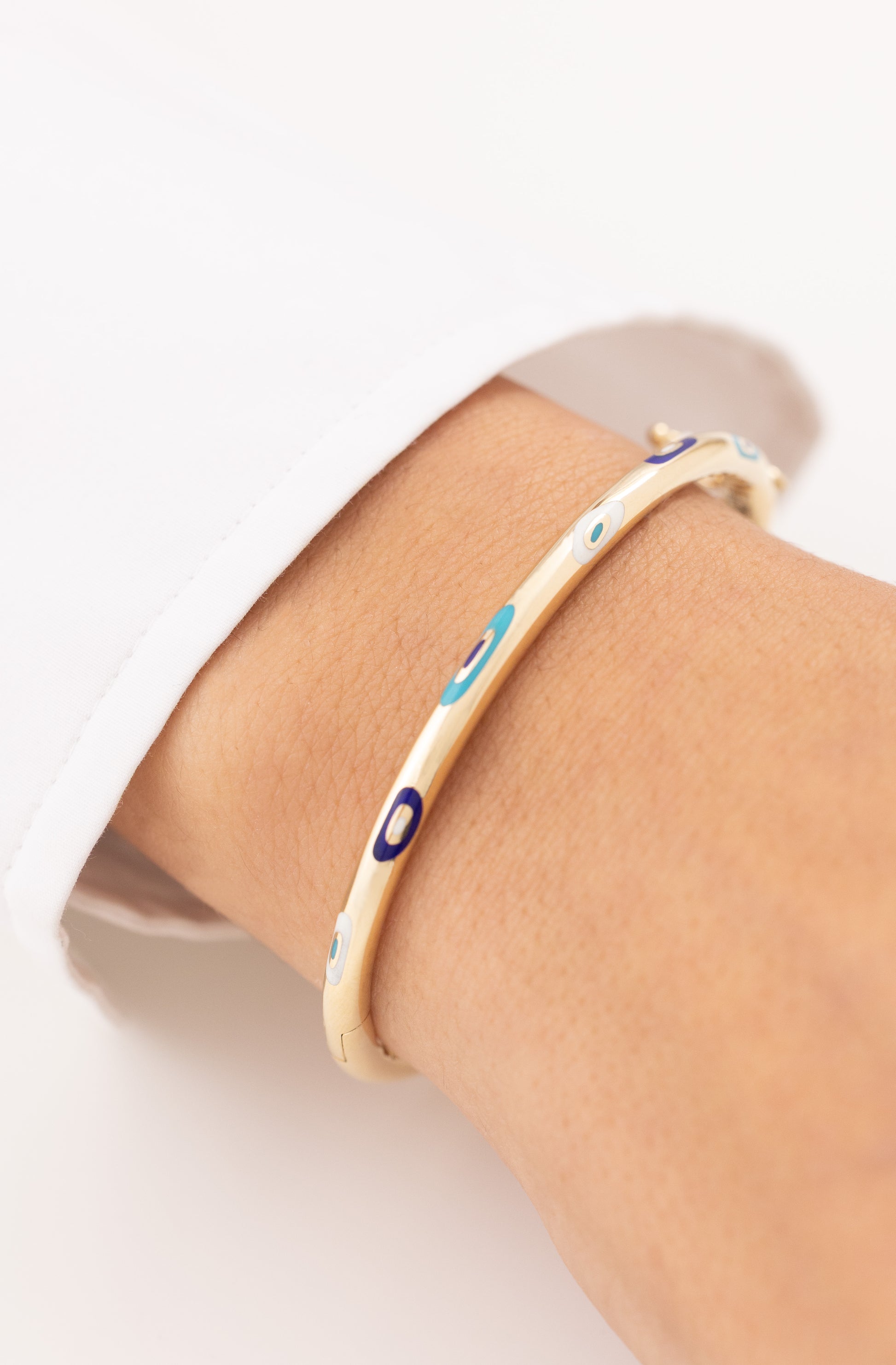 Cetaş Fortuna Nazar 14 Ayar Altın Kelepçe