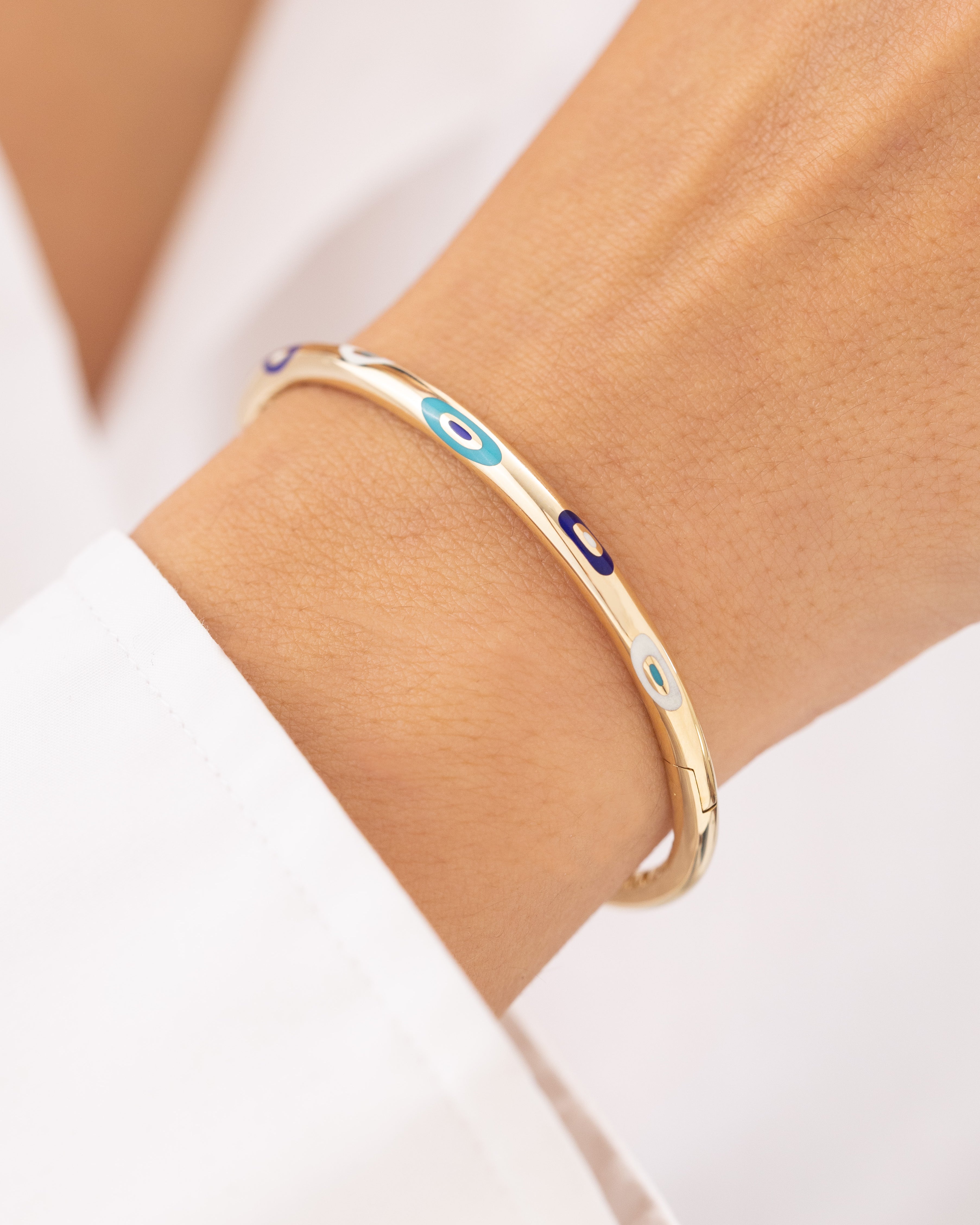 Cetaş Fortuna Nazar 14 Ayar Altın Kelepçe