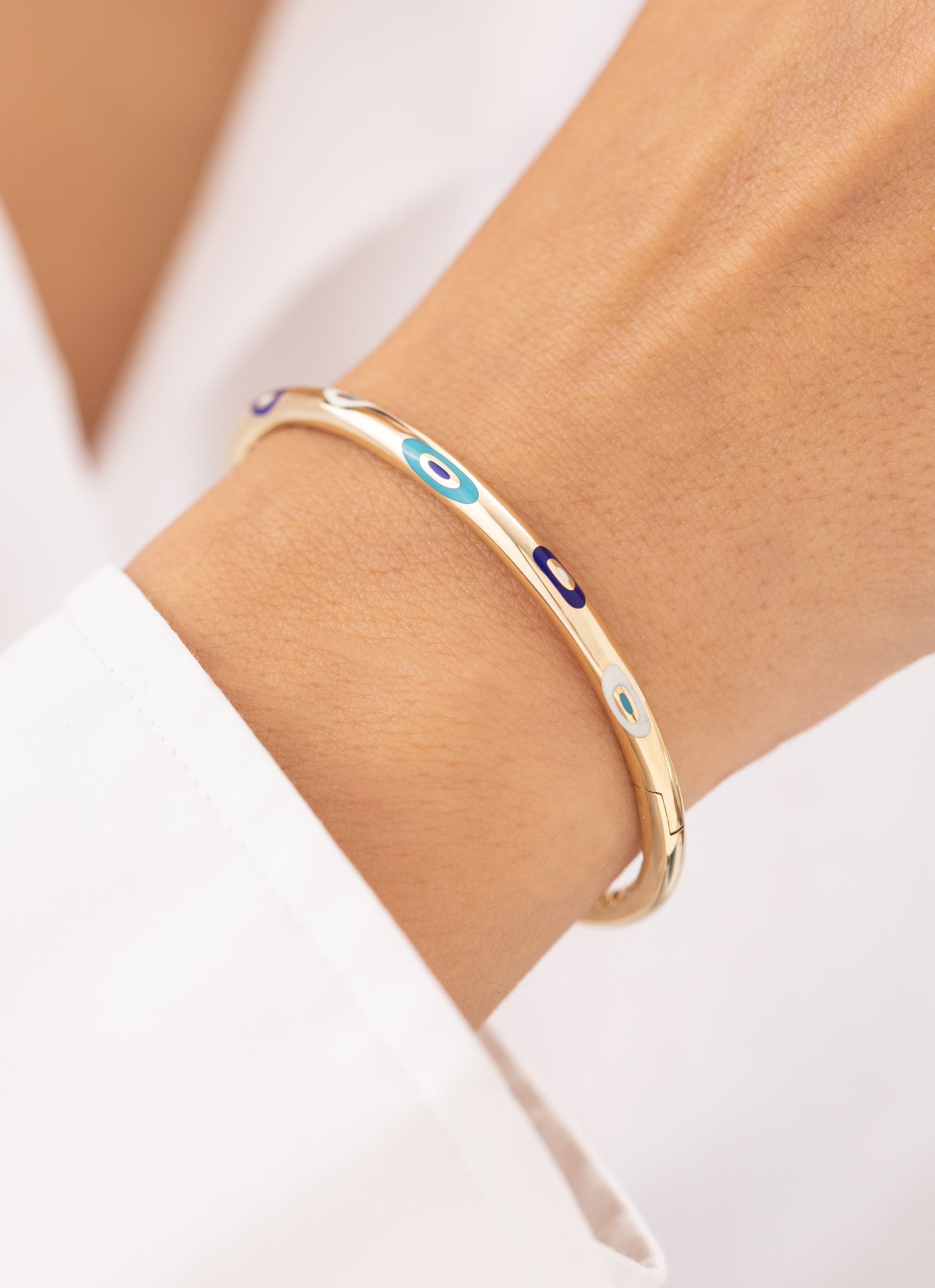 Cetaş Fortuna Nazar 14 Ayar Altın Kelepçe