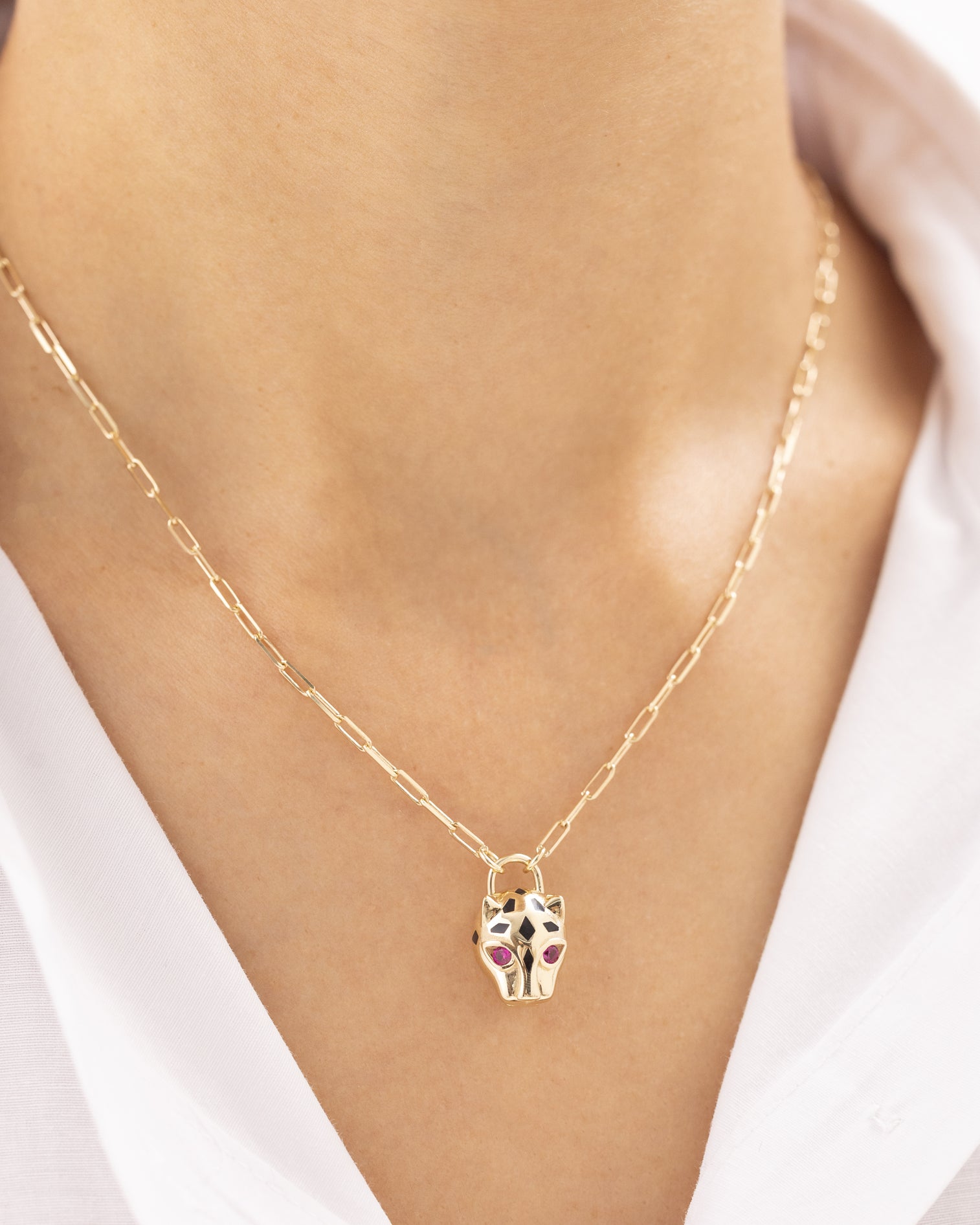 Cetaş İkonik Panter 14 Ayar Altın Kolye