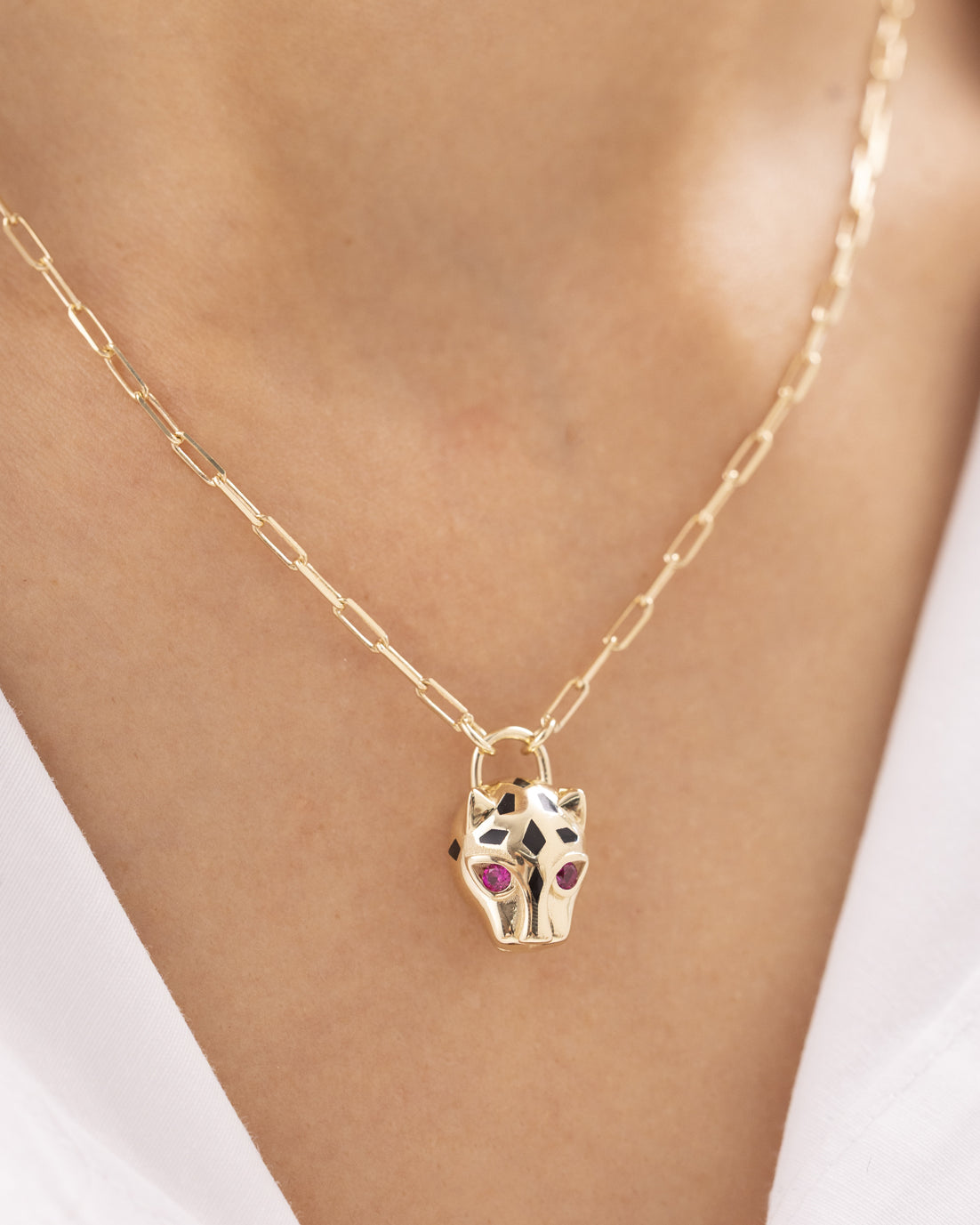 Cetaş İkonik Panter 14 Ayar Altın Kolye