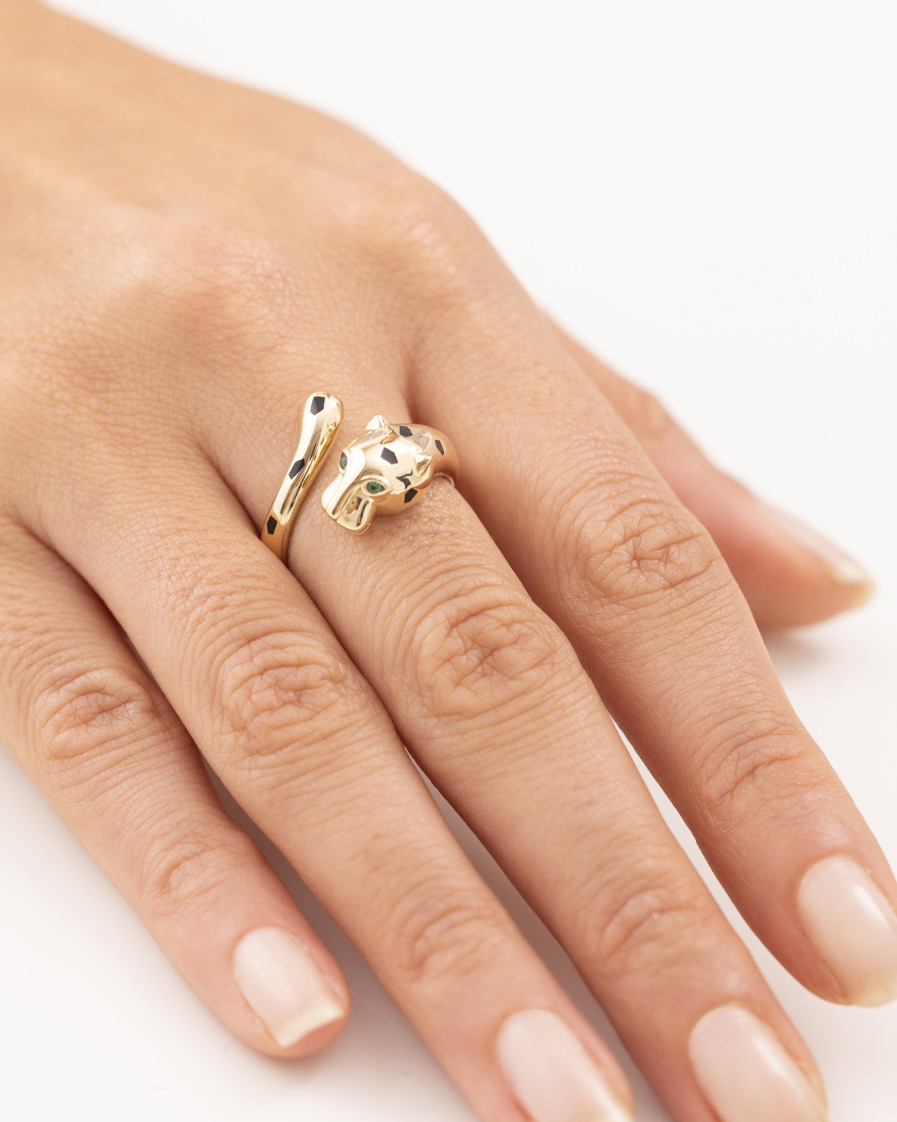 Cetaş İkonik Panter 14  Ayar Altın Yüzük