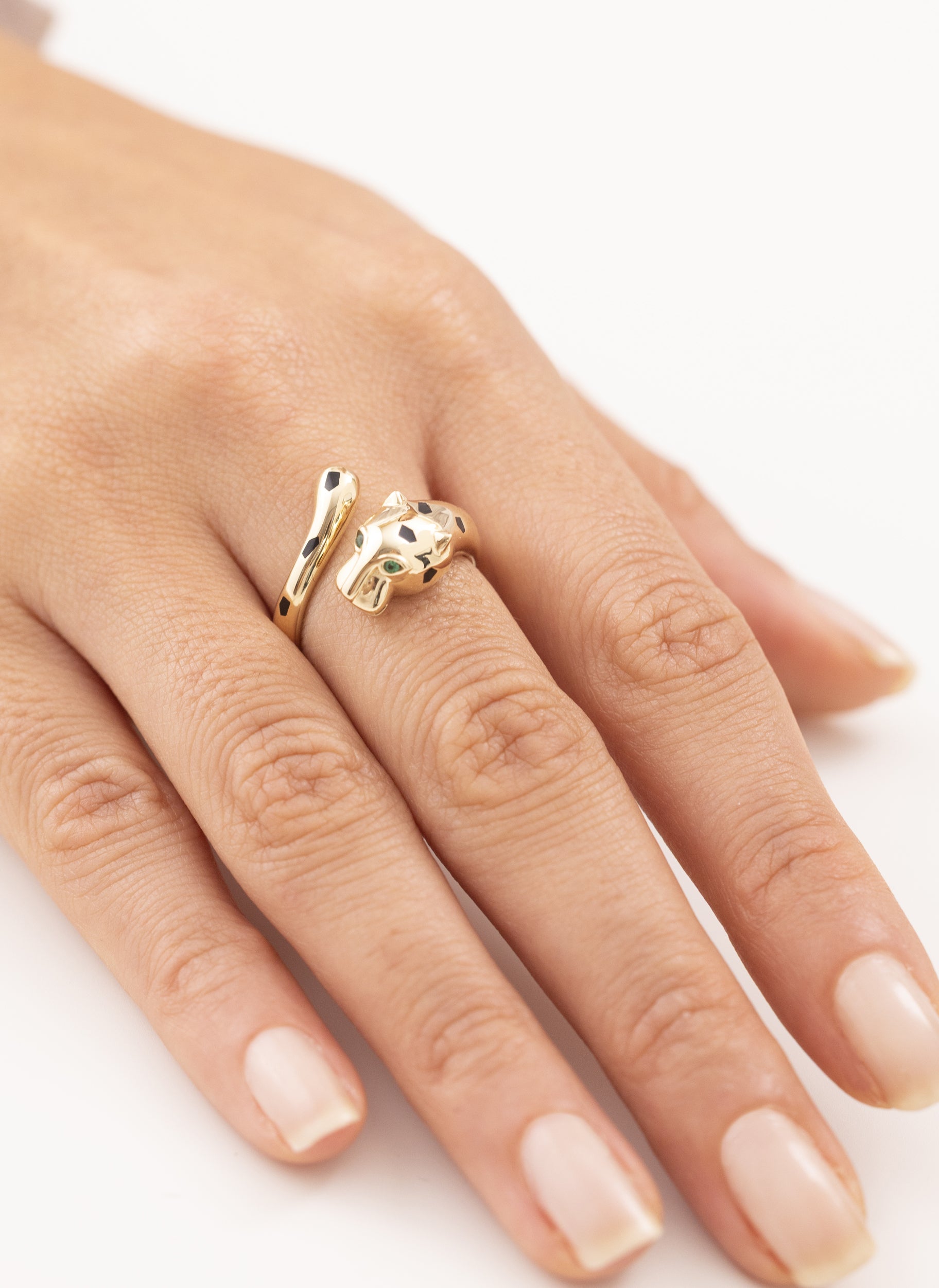 Cetaş İkonik Panter 14  Ayar Altın Yüzük