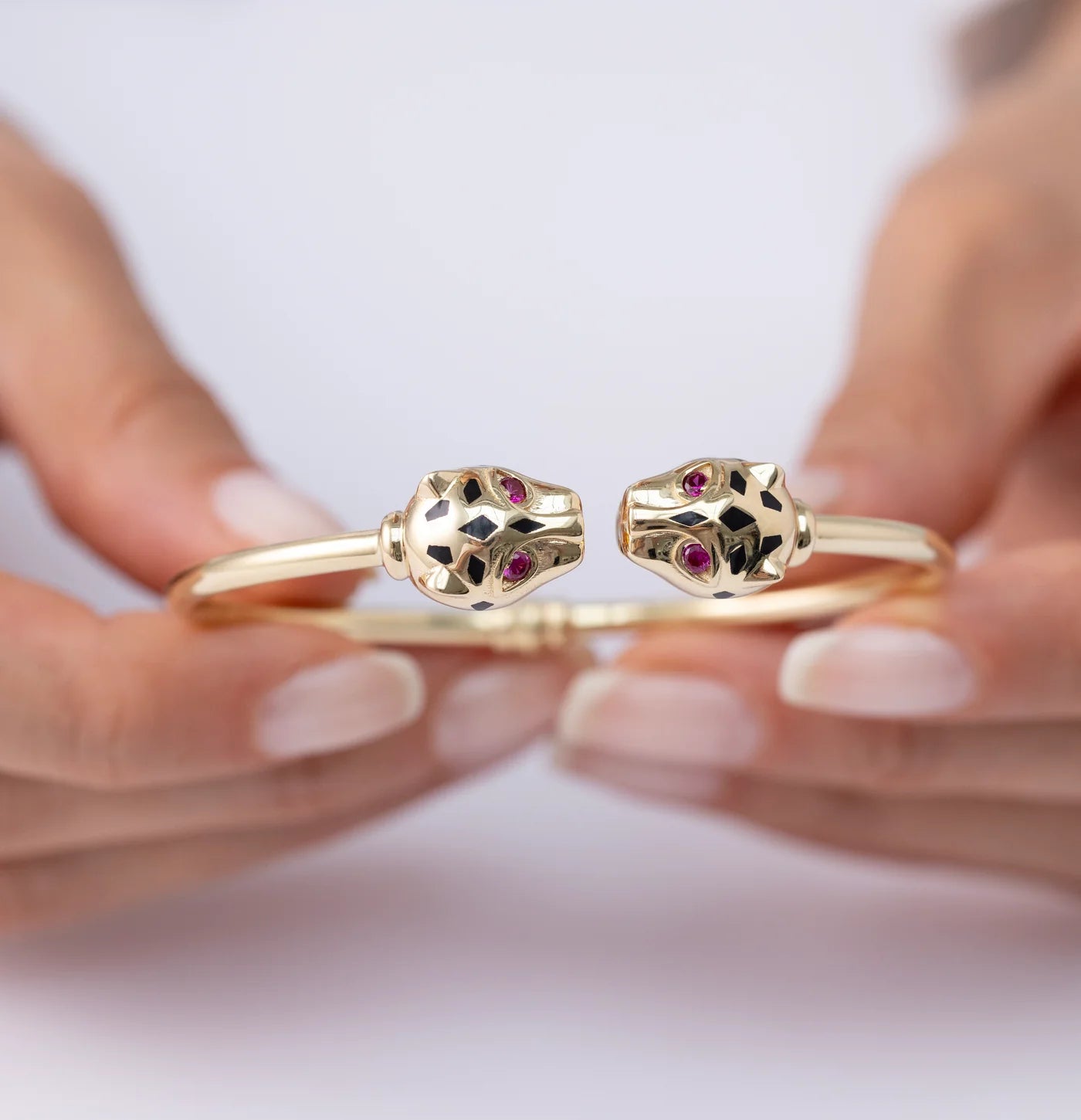 Cetaş Bir Dilek Tut İkonik Panter 14 Ayar Altın Kelepçe