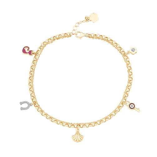 Deniz Kabuğu Şans Altın Halhal