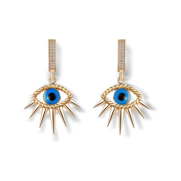 Göz Sallantılı Altın Küpe