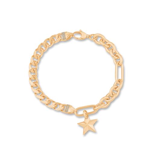 Gurmet Tasarım Yıldız Altın Bileklik