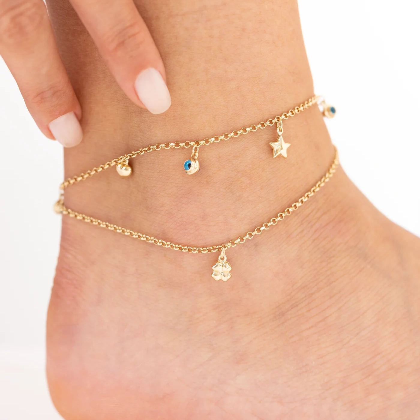 Cetaş Eterna Lucky Charm 14 Ayar Altın Halhal