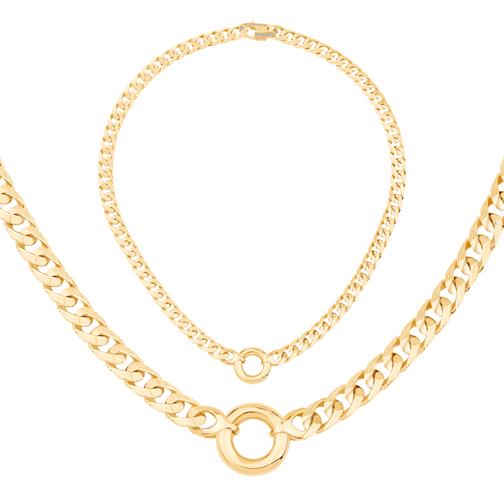 Halka Detaylı Piramit Gurmet  Kolye