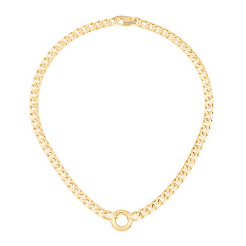 Halka Detaylı Piramit Gurmet  Kolye