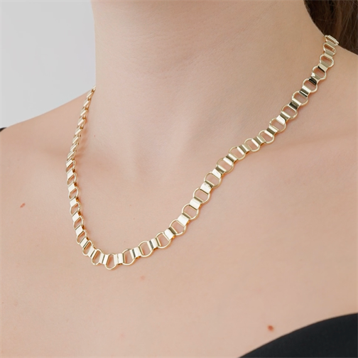 Halka Zincir Altın Kolye