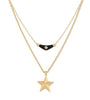 İkili Yıldız Trend Kolye