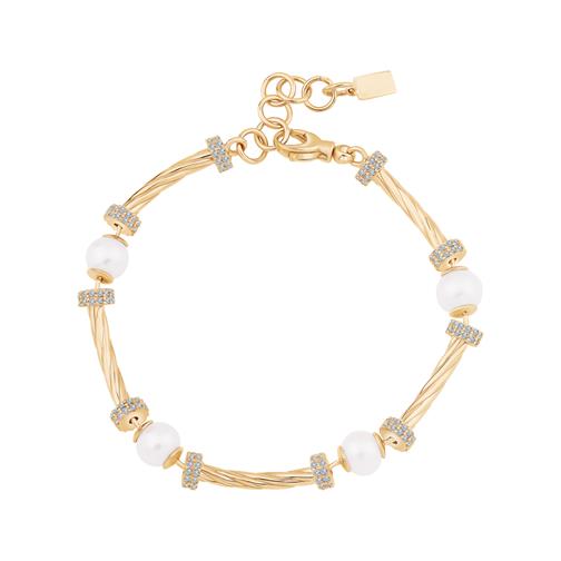 İnci Burgu Silindir Bileklik