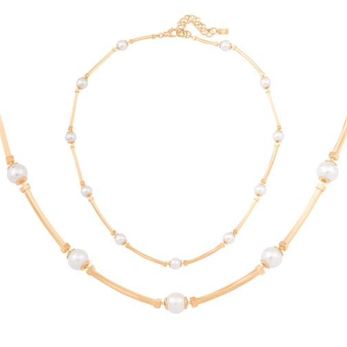 İnci Silindir Kolye