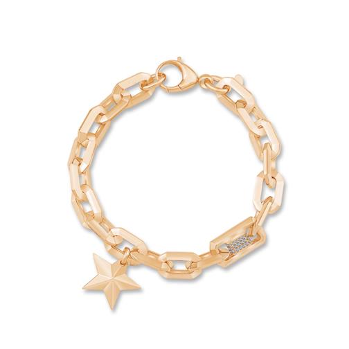 İtalyan Tasarım Taş Detaylı Yıldız Bileklik