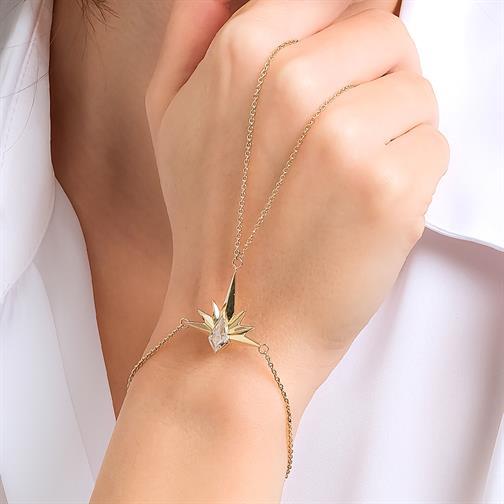 İtalyan Tasarım Yıldız Altın Bileklik