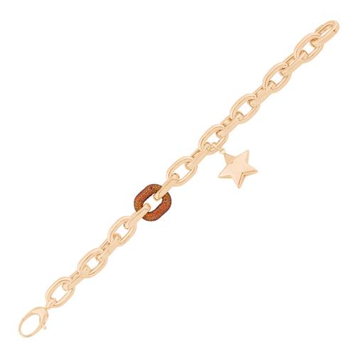 İtalyan Tasarım Yıldız Sallantılı Altın Bileklik
