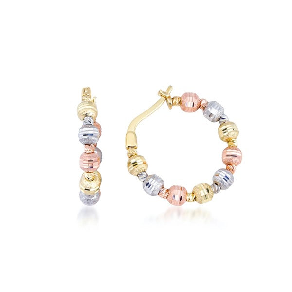 Kalemli Top Top Halka Küpe