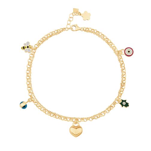 Kalp Şans Altın Halhal