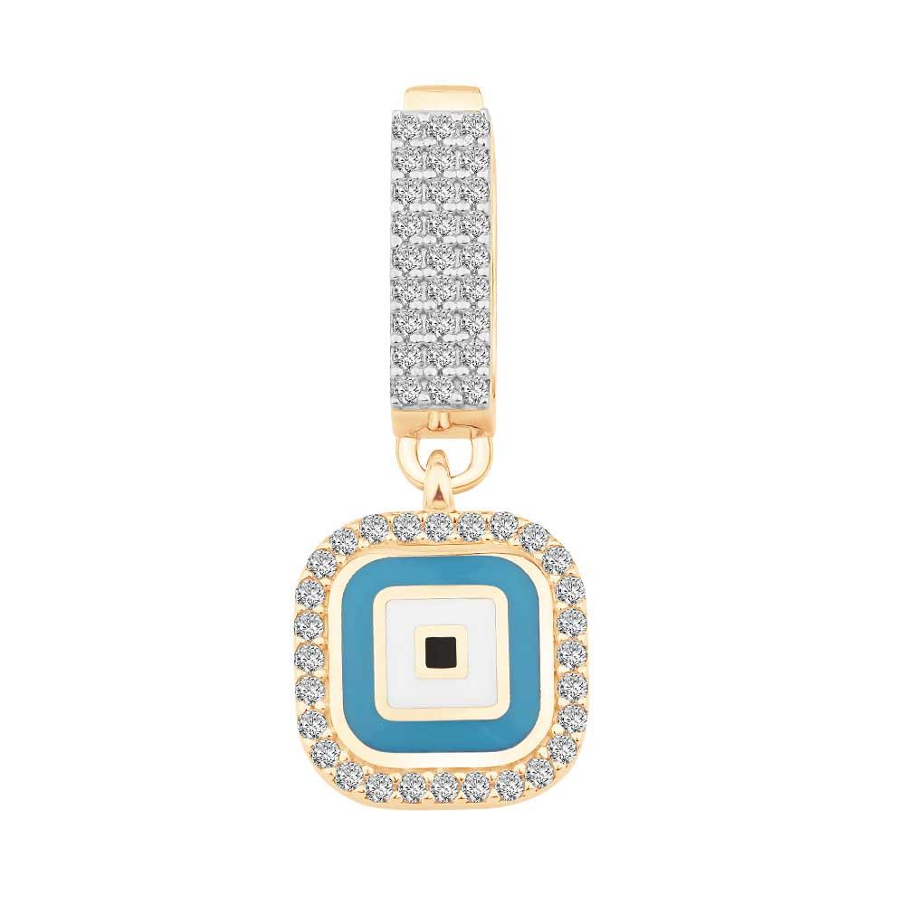 Kare Nazar Boncuğu 9Mm Bileklik Charm
