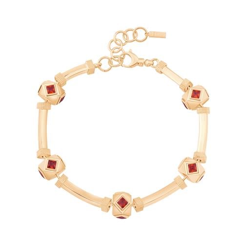 Kare Taşlı Silindir Bileklik