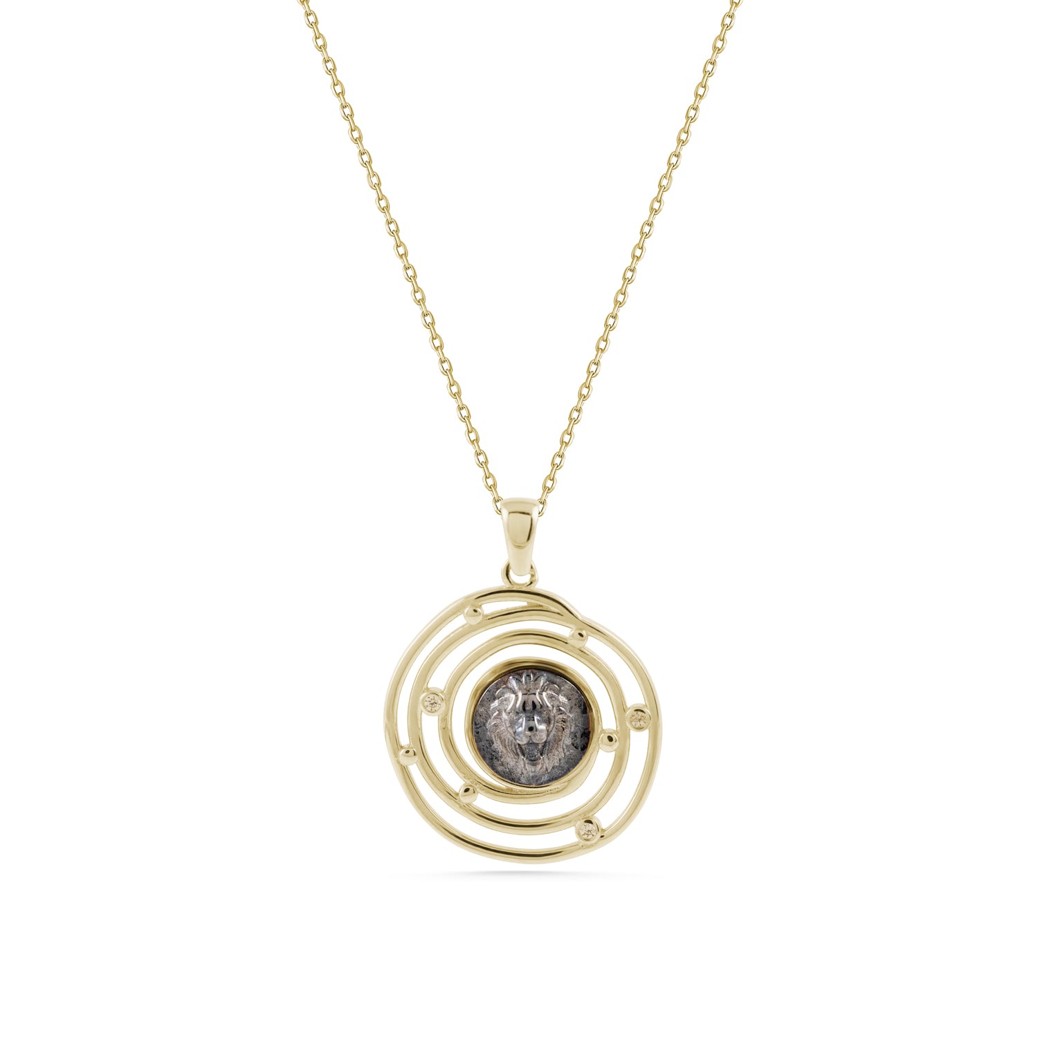Leonis Circle 14 Ayar Altın Kolye