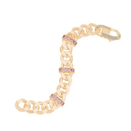 Pembe Taşlı Gurmet Altın Bileklik