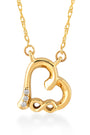 Pırlanta Altın Kalp Sonsuzluk Kolye