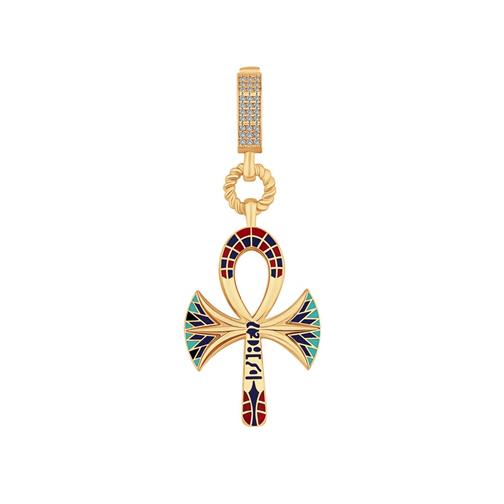 Renkli Ankh Charm Kolye Ucu