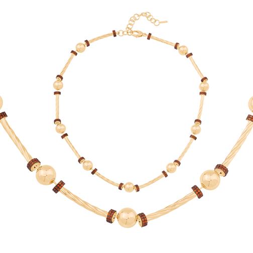 Renkli Taşlı Silindir Kolye