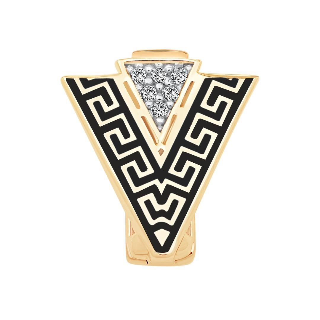 Siyah Greek 9Mm Bileklik Charm