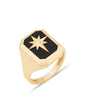 Siyah Mineli Kuzey Yıldızı Yüzük