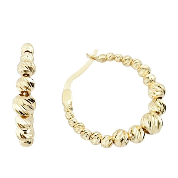 Süzme Top Top Halka Küpe