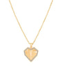 Taşlı Kalp Altın Kolye