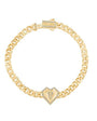 Taşlı Kalp Gurmet Bileklik