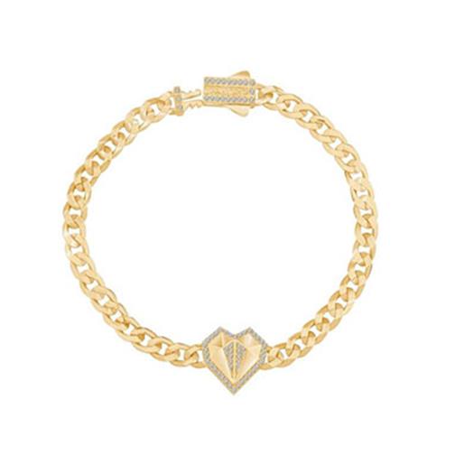 Taşlı Kalp Gurmet Bileklik