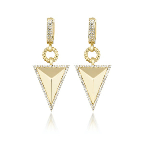 Taşlı Pramit Küpe