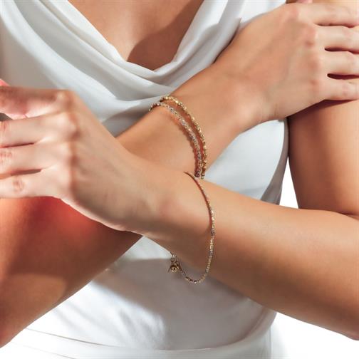 Top Top Silindir Altın Bileklik