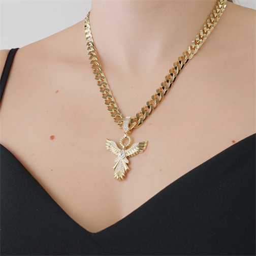Zümrüt Taşlı Anka Kuşu Charm