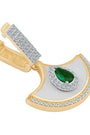 Zümrüt Taşlı Sallantılı 9Mm Bileklik Charm